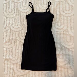 Padded ribbed pencil dress